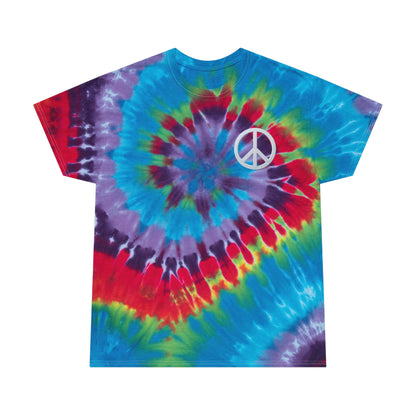 Spiral Boho Chic Peace Tie-Dye Tee