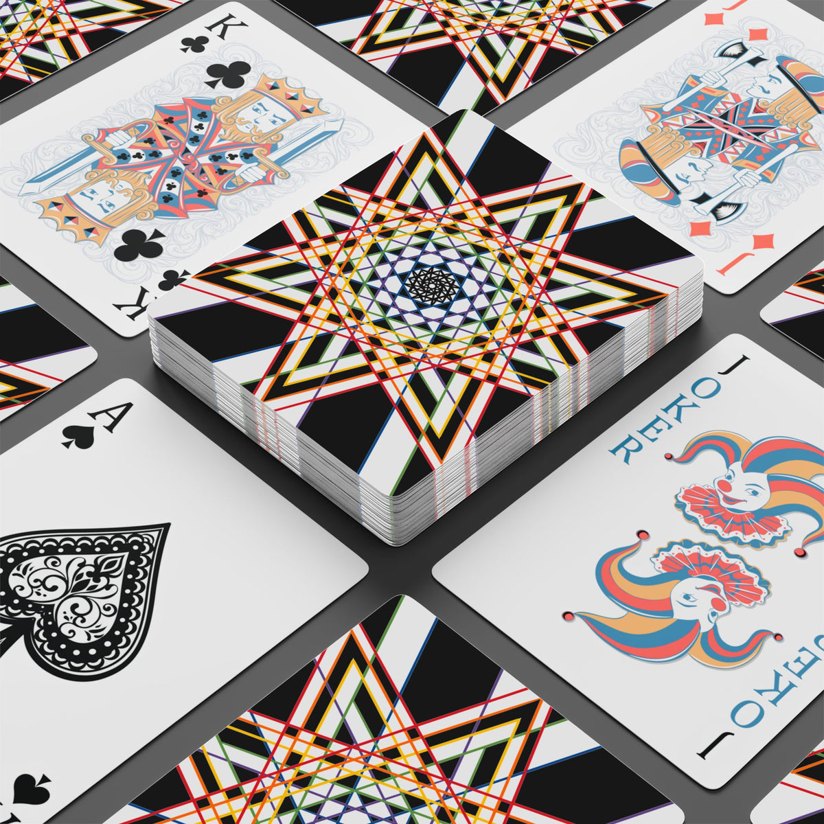 Geometric Star Playing Cards Set