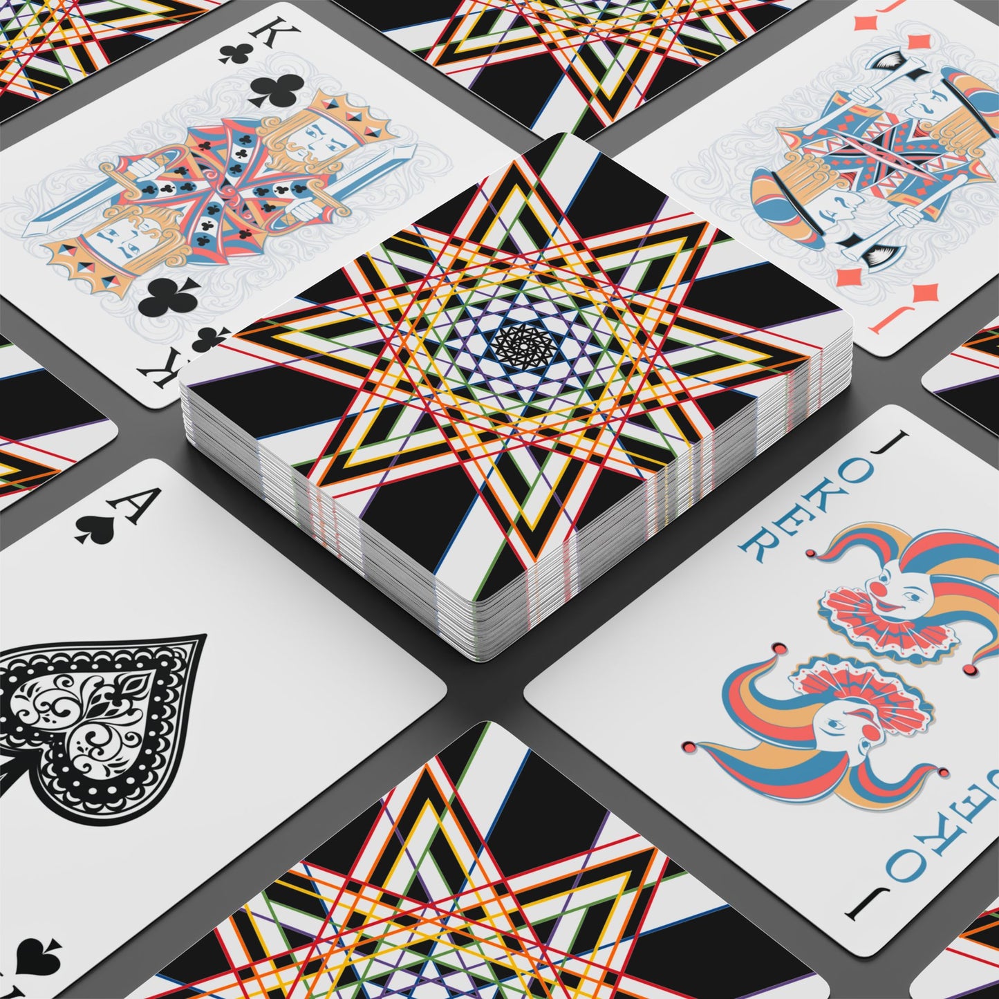 Geometric Star Playing Cards Set