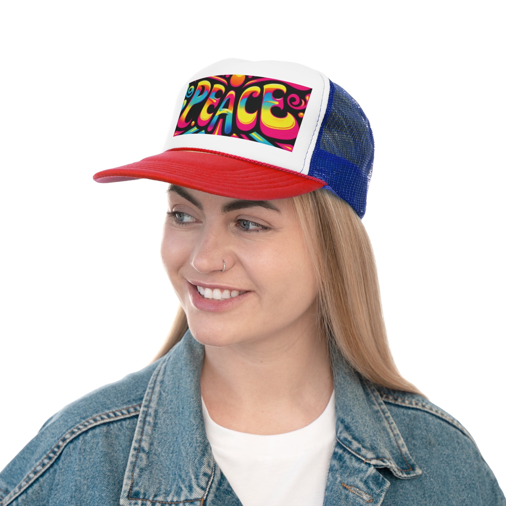 Colorful Peace Trucker Caps