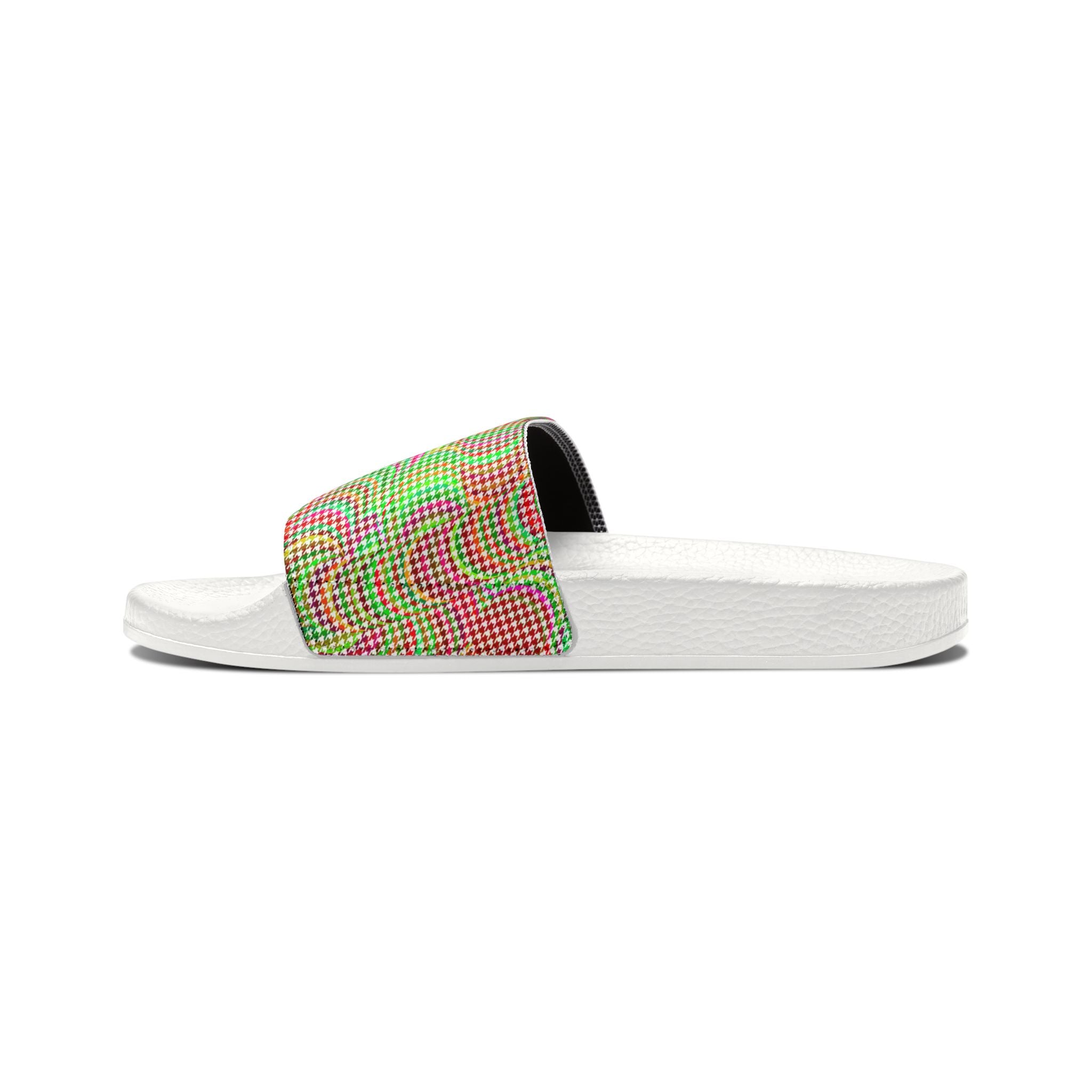 Men's Colorful Houndstooth Sandals/Slides