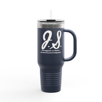 Monogrammed Insulated Travel Mug, 40oz