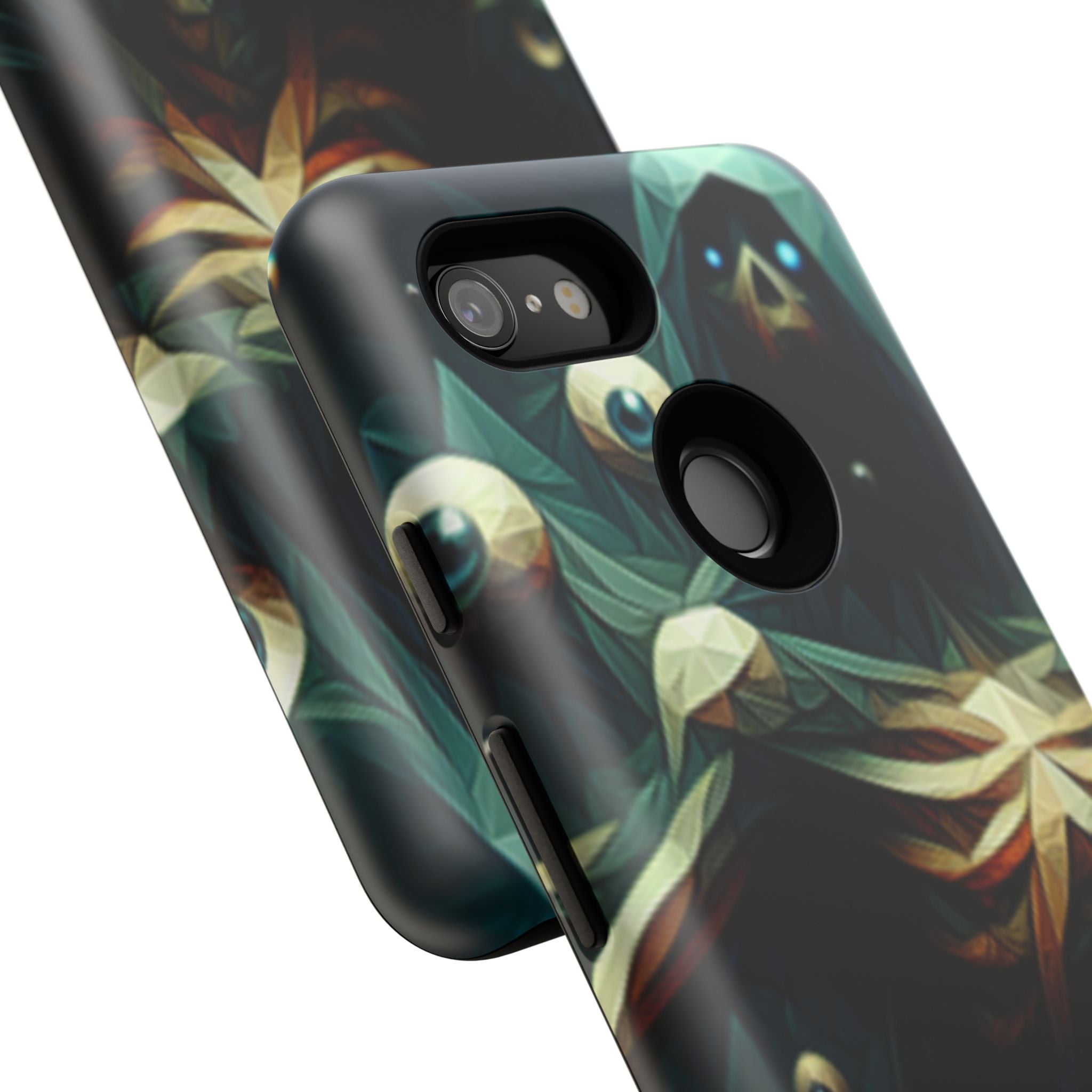 Dark Green Deathly Caped Skeleton iPhone/Pixel/Galaxy Cases