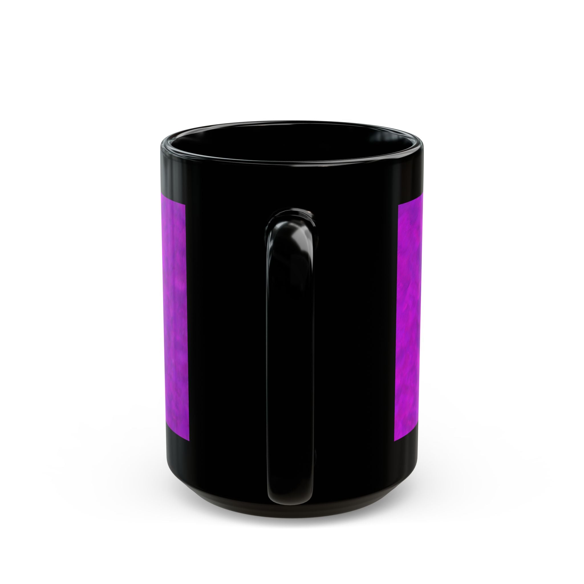 The Elusive Purple Gorilla - A mugging black ceramic Coffee Tea mug