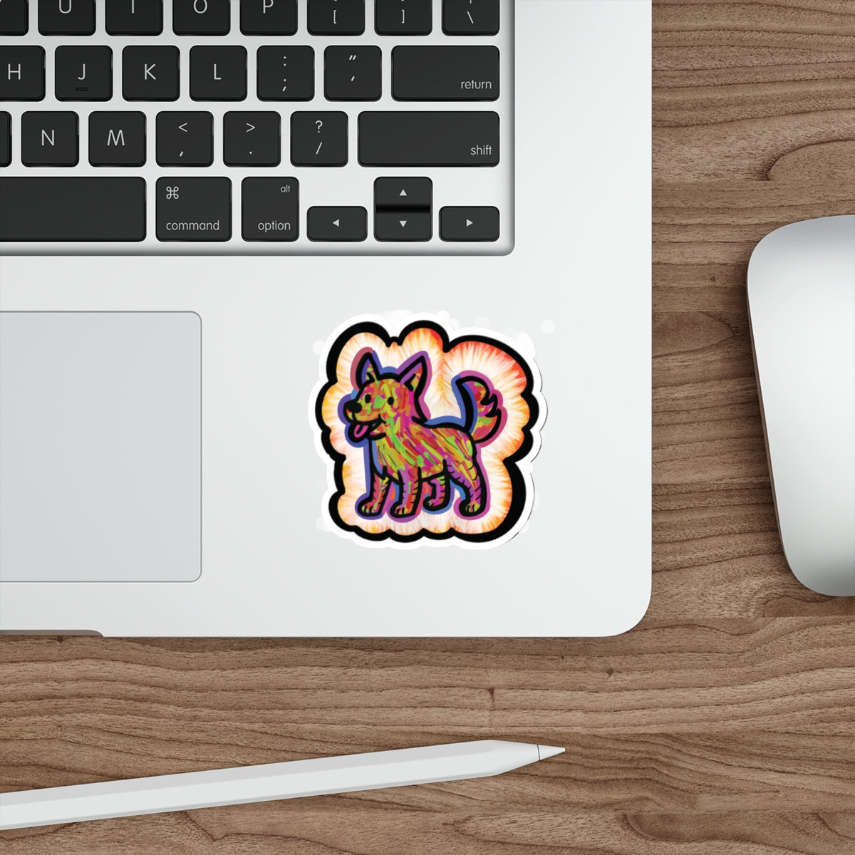 Heaven’s Best Friend, Zeus. Colorful Dog Stickers to celebrate the life or memorialize those fur babies who've taken a walk down rainbow road.