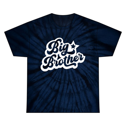 Big Brother Tie Dye Tee - Unisex Cotton Shirt, Family Gift, Birthday Top, Sibling Announcement, Casual Wear