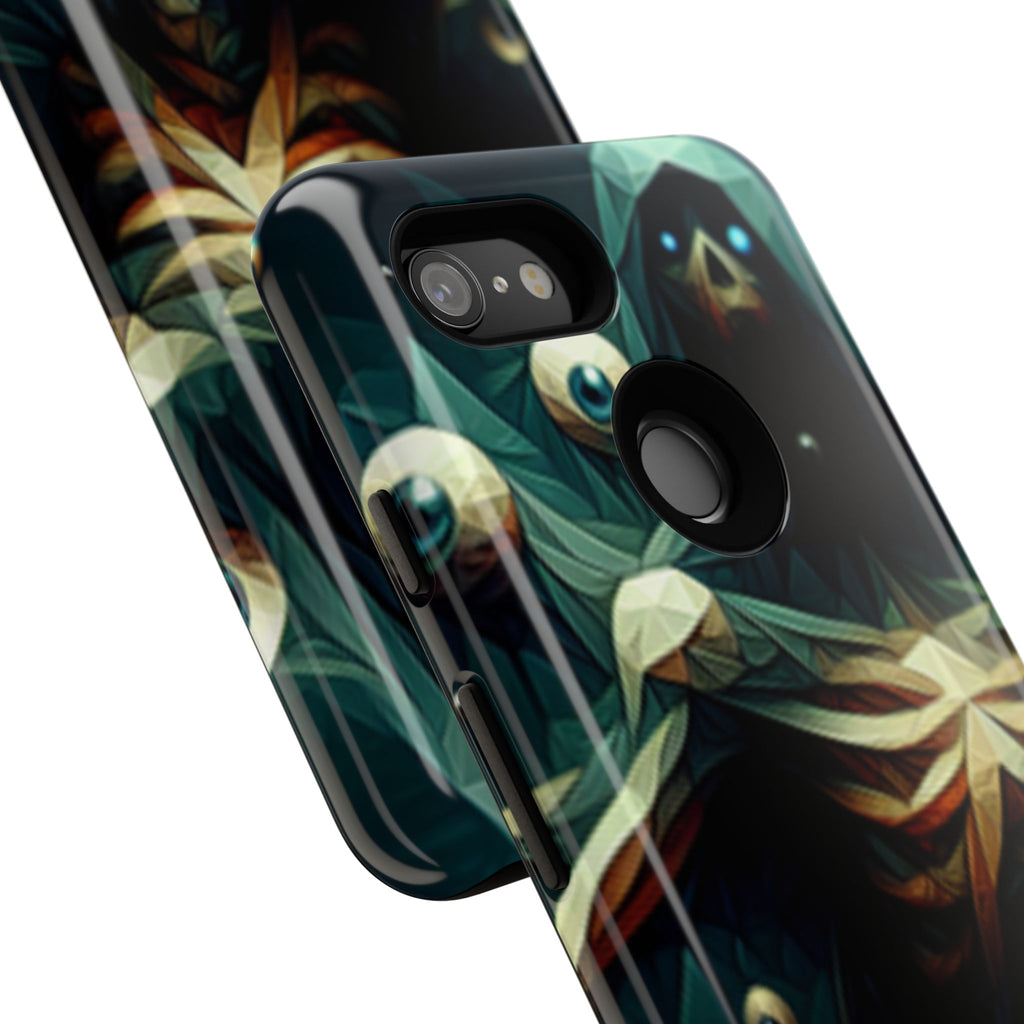 Dark Green Deathly Caped Skeleton iPhone/Pixel/Galaxy Cases