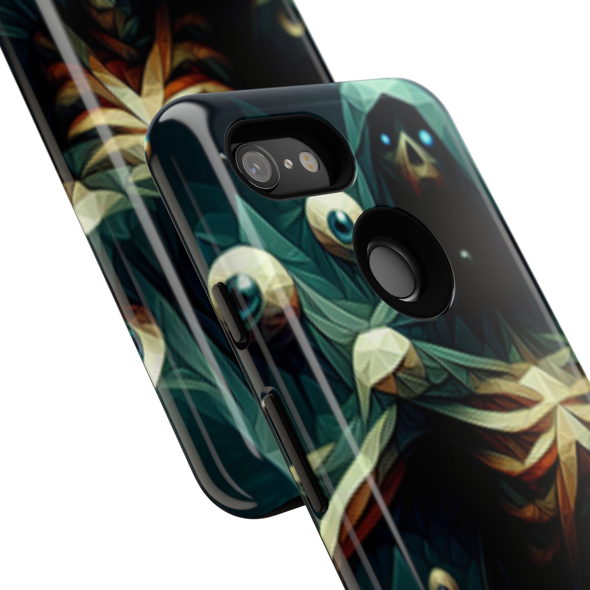 Dark Green Deathly Caped Skeleton iPhone/Pixel/Galaxy Cases