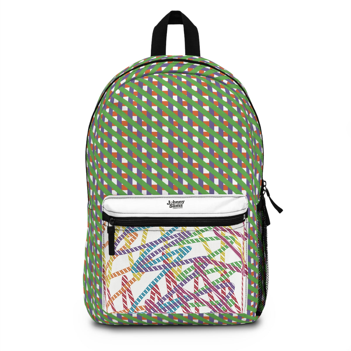 Vibrant Geometric Pattern Backpack - Stylish School Bag, Trendy Travel Backpack, Colorful Rucksack, Unique Gift for Students, [...]