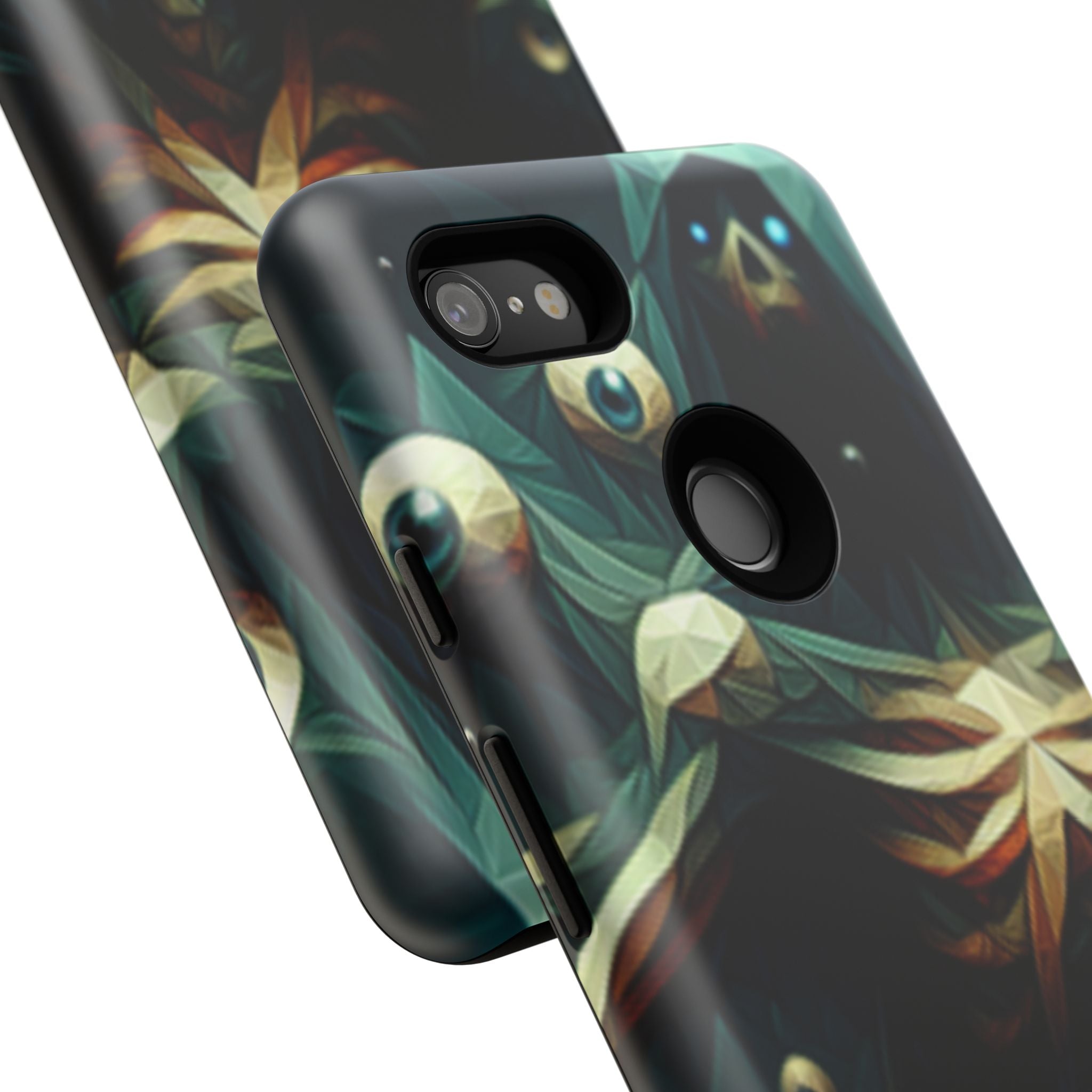 Dark Green Deathly Caped Skeleton iPhone/Pixel/Galaxy Cases