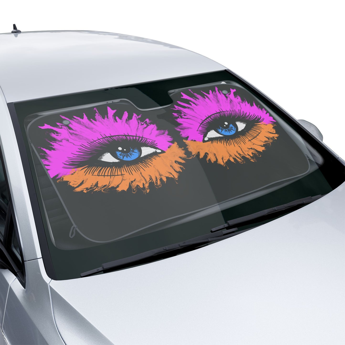 Flashy Eyes Car Sun Shade