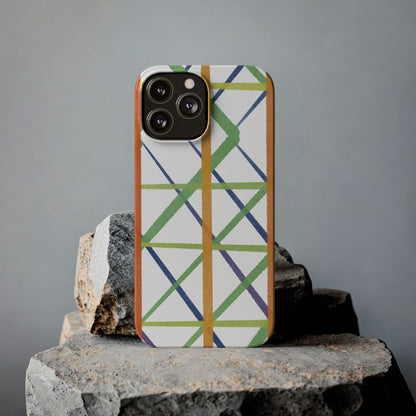 Colorful Geometric Slim Apple Case