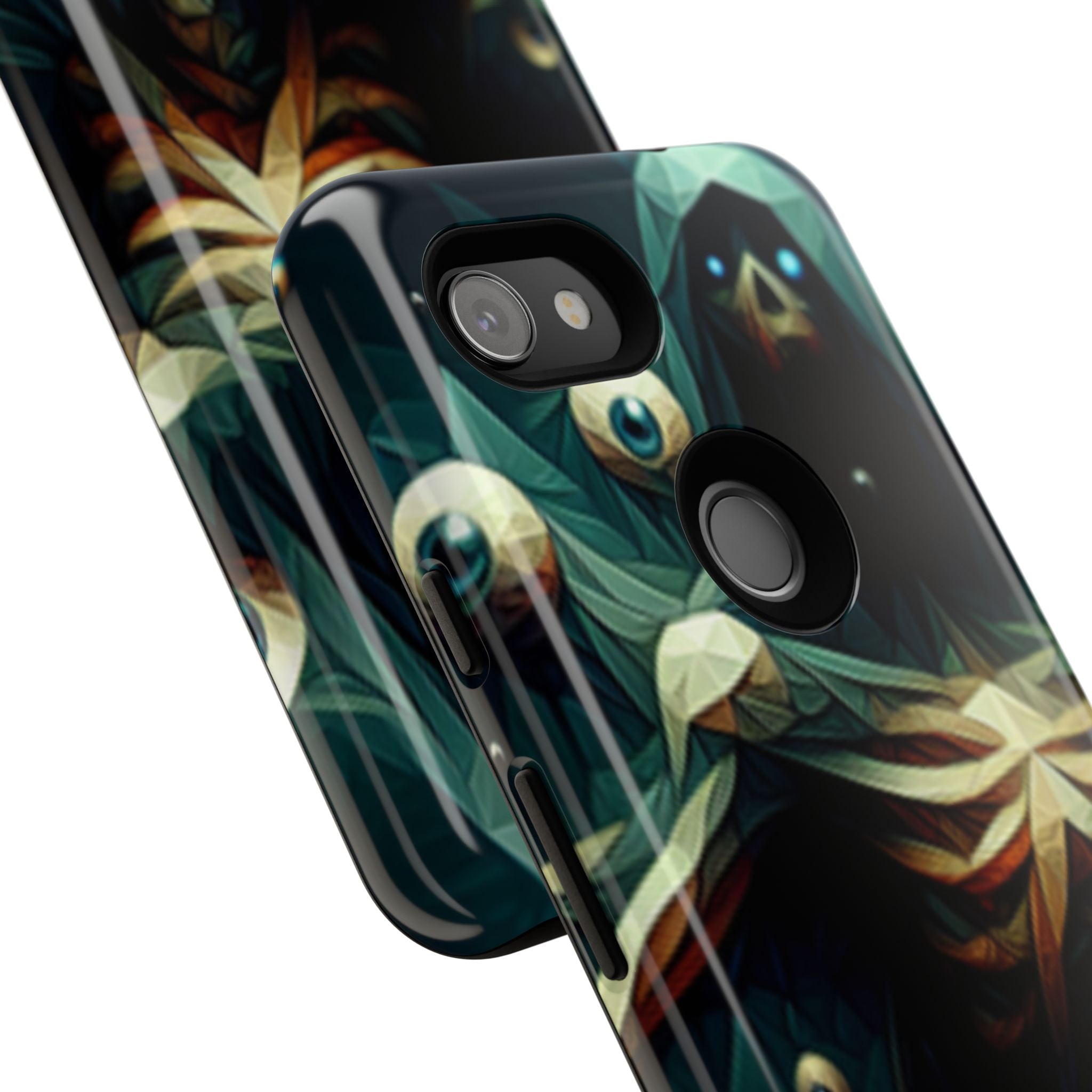 Dark Green Deathly Caped Skeleton iPhone/Pixel/Galaxy Cases