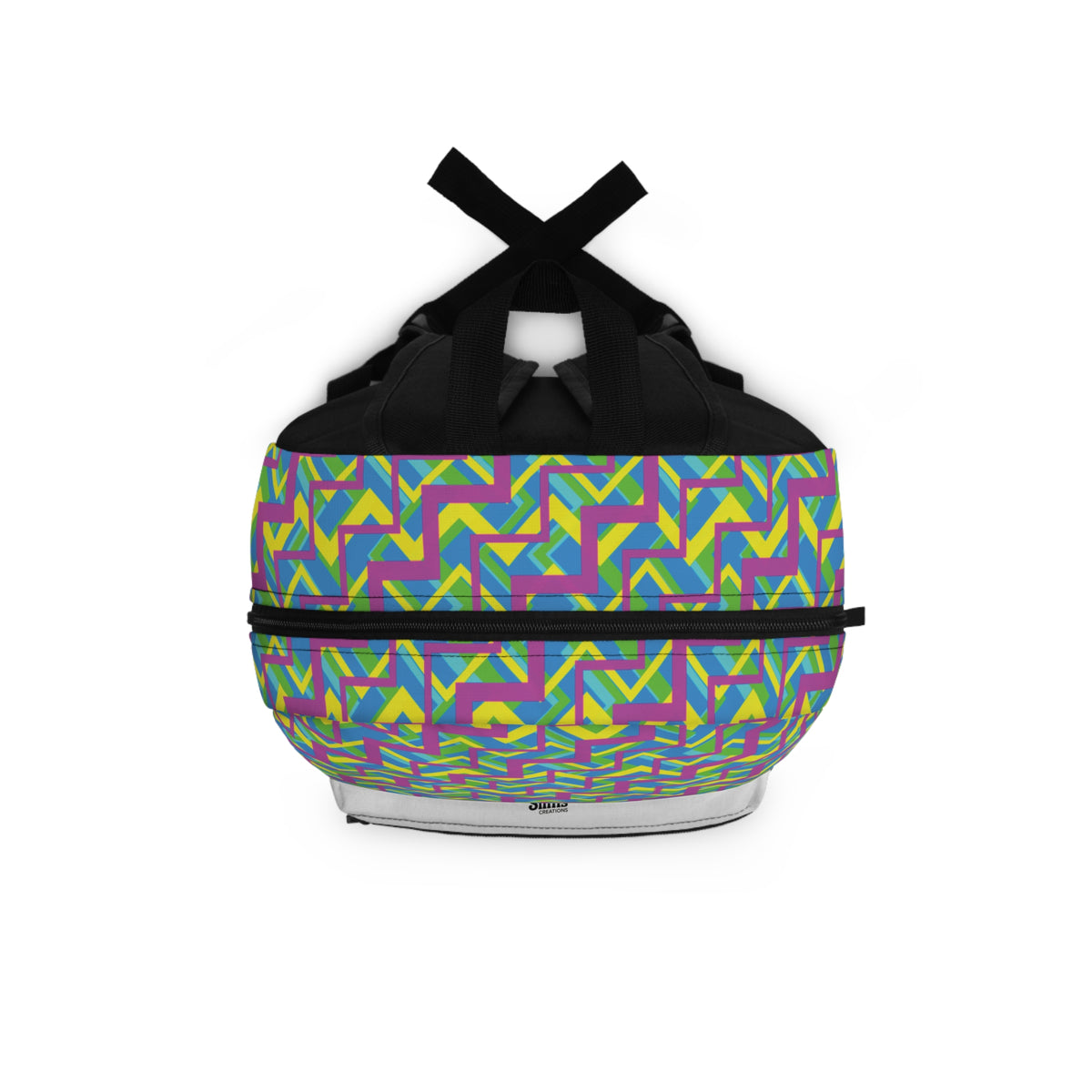 Vibrant Geometric Backpack for School and Travel, Colorful Everyday Bag