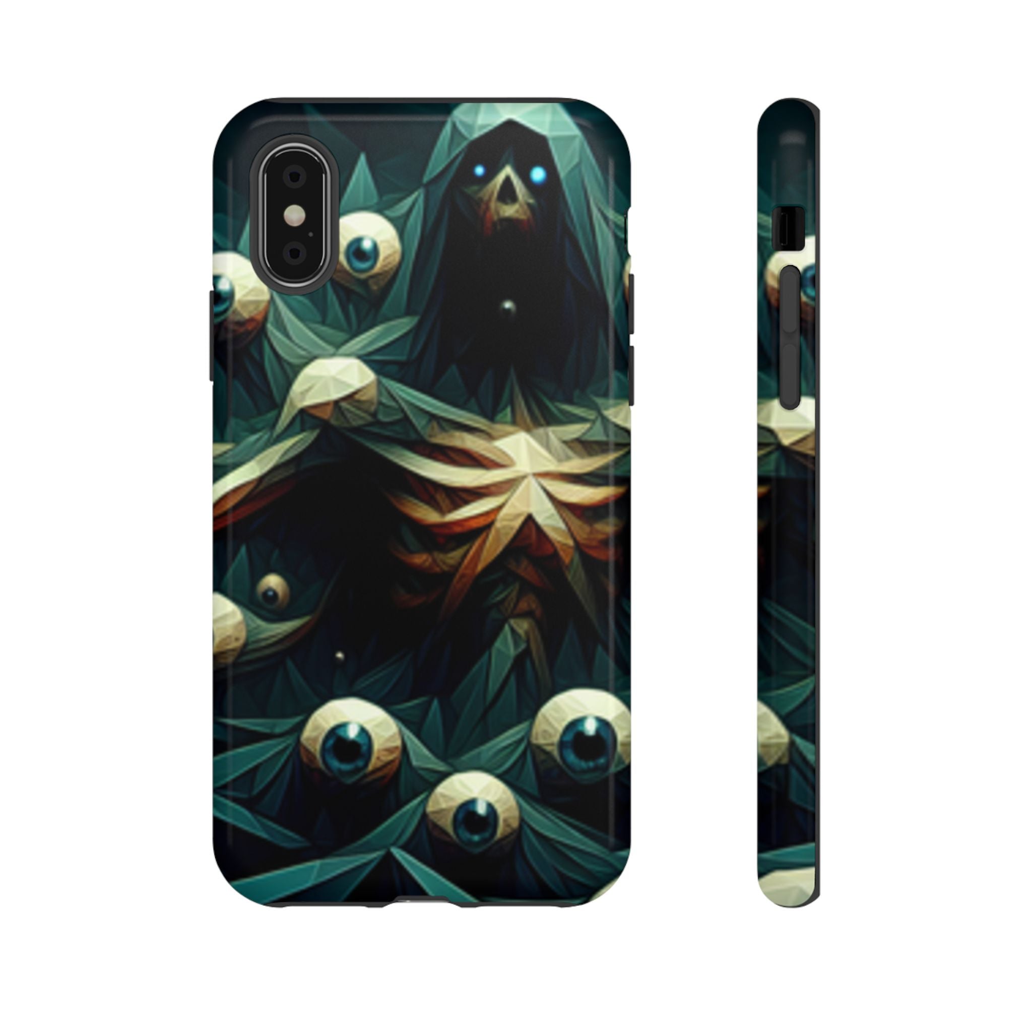 Dark Green Deathly Caped Skeleton iPhone/Pixel/Galaxy Cases