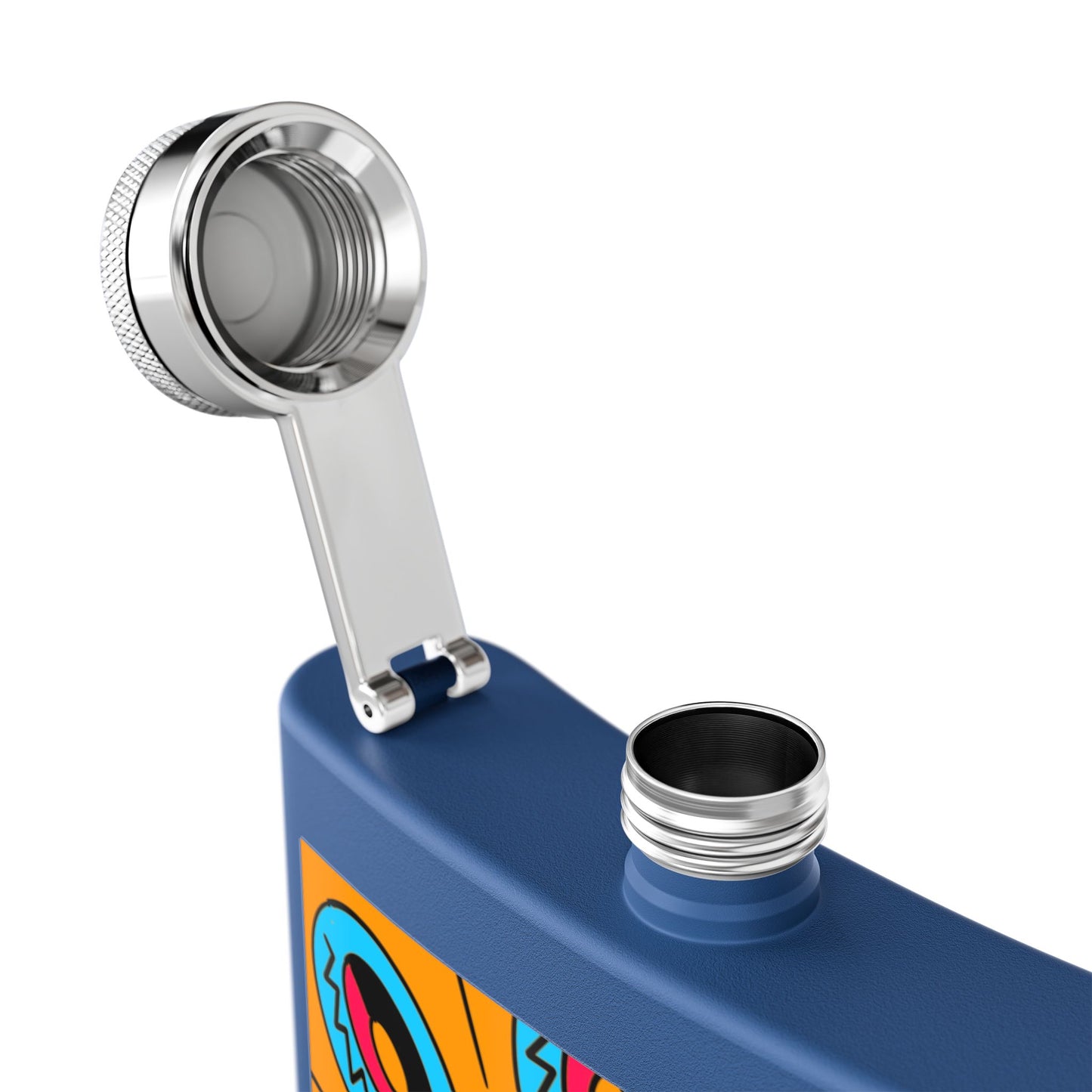 Vibrant Stainless Steel Flask Boho Design