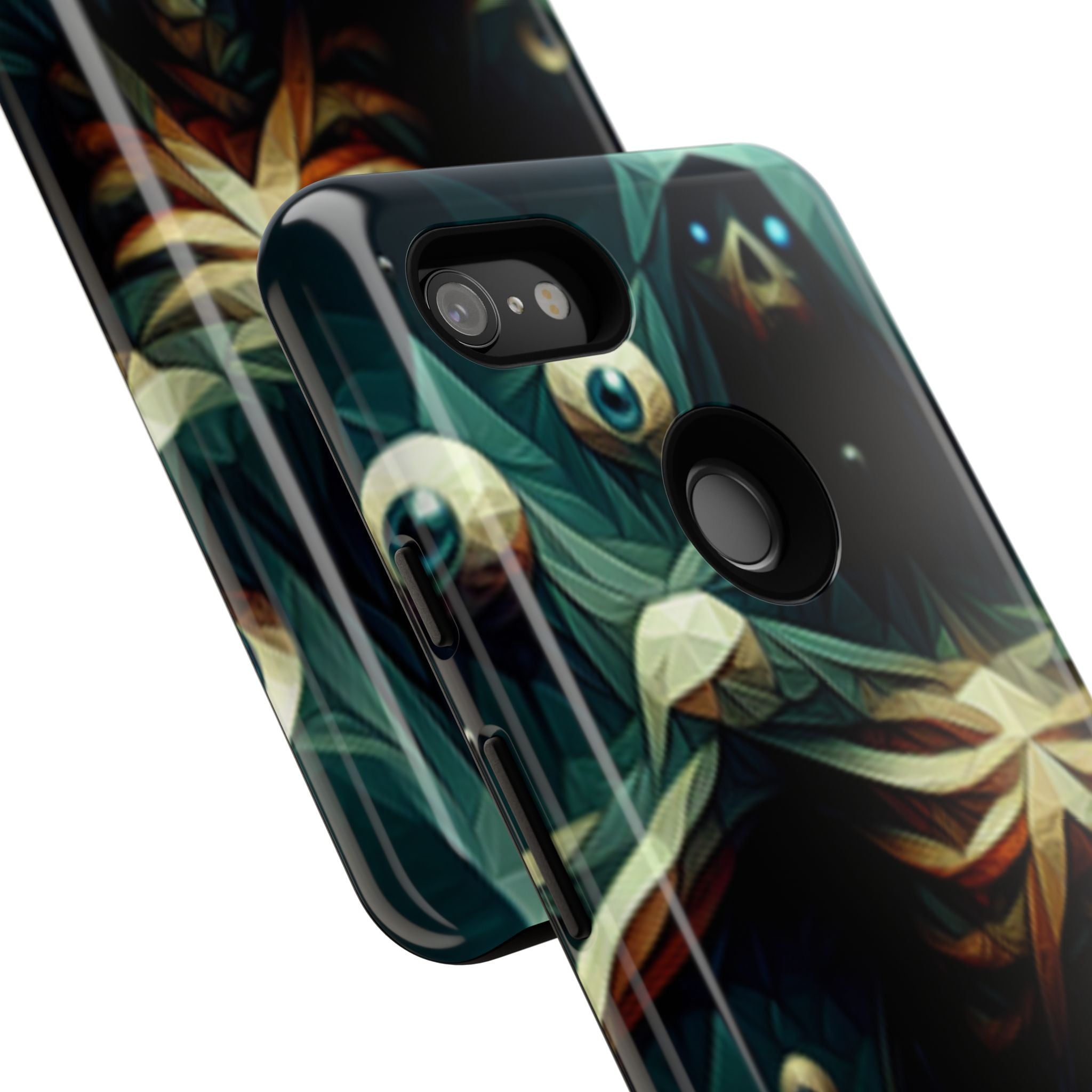 Dark Green Deathly Caped Skeleton iPhone/Pixel/Galaxy Cases