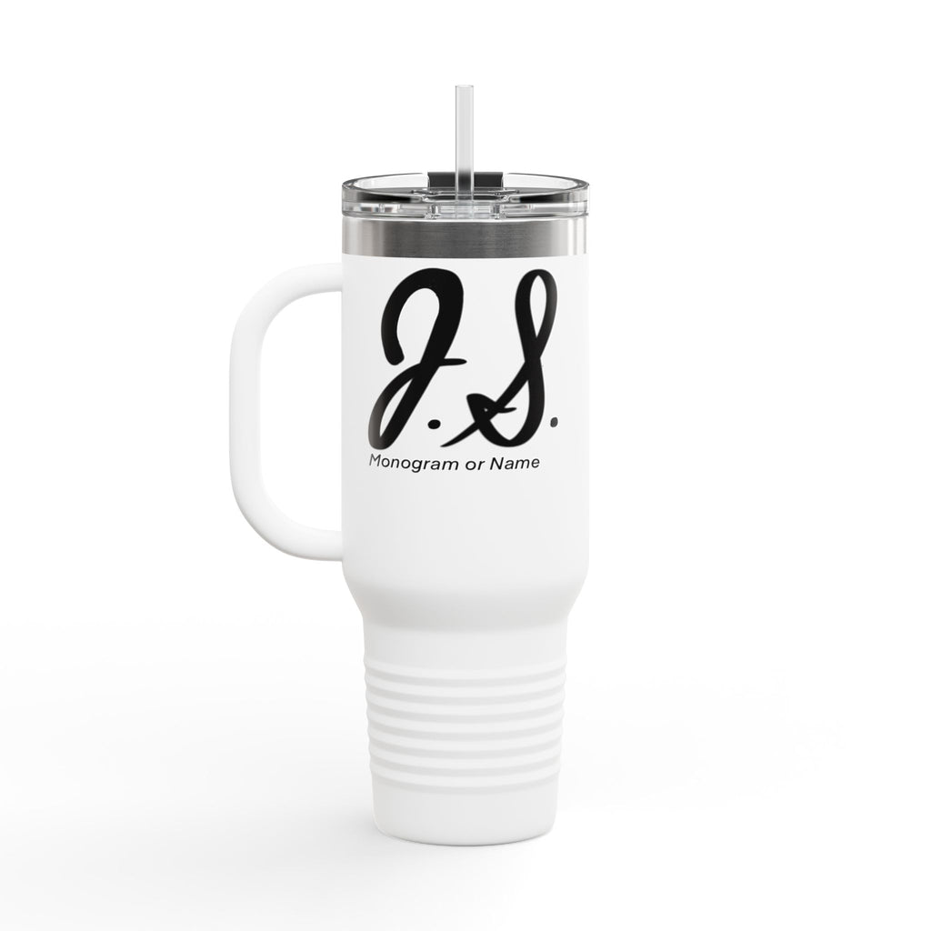 Monogrammed Insulated Travel Mug, 40oz - Custom Monogram Coffee Tumbler for Hot & Cold Drinks, Great Wedding Gift, Birthday Present, [...]