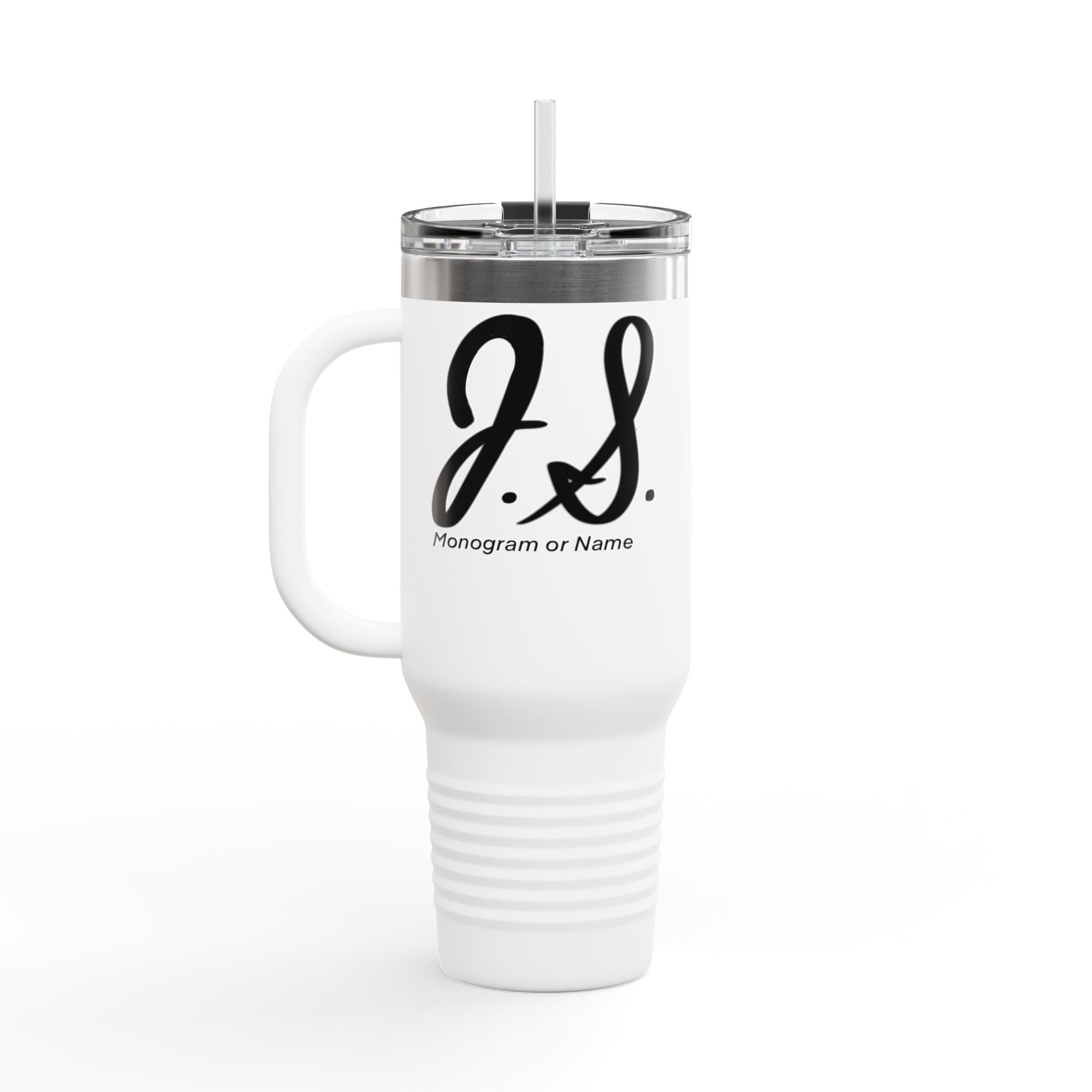 Monogrammed Insulated Travel Mug, 40oz - Custom Monogram Coffee Tumbler for Hot & Cold Drinks, Great Wedding Gift, Birthday Present, [...]