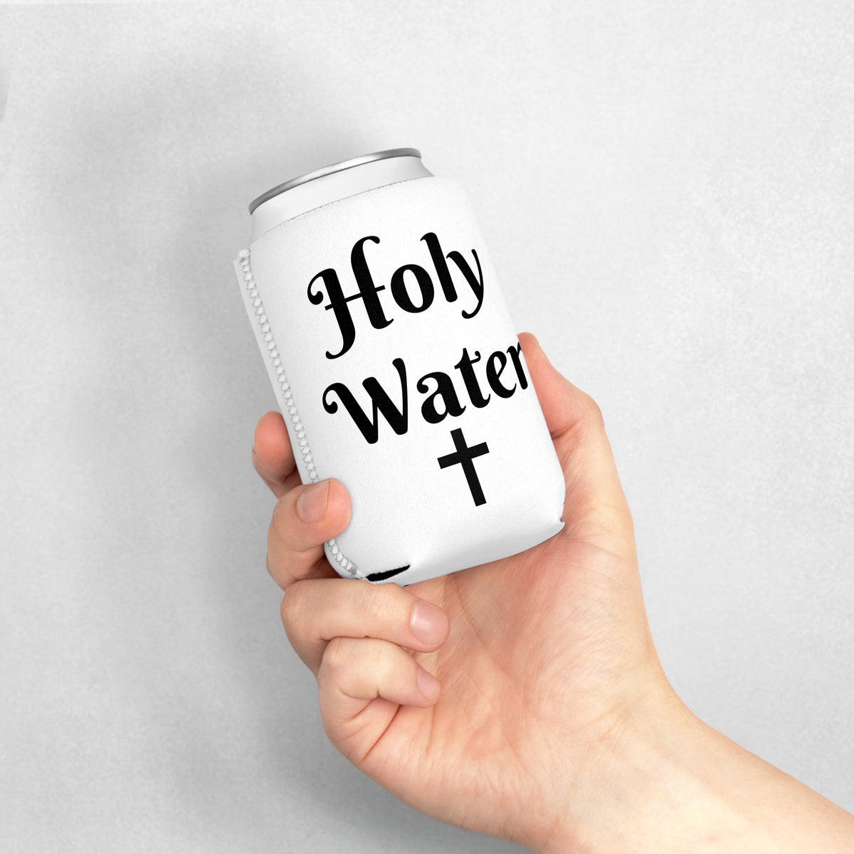 Weihwasser - Dosenhülle, personalisierter Getränkewärmer, Taufgeschenk, religiöses Geschenk, Sommer-Grillaccessoire
