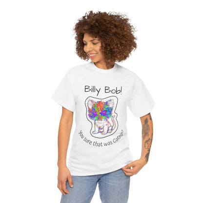 Wild Eyed Kitty Cat Unisex Heavy Cotton Tee