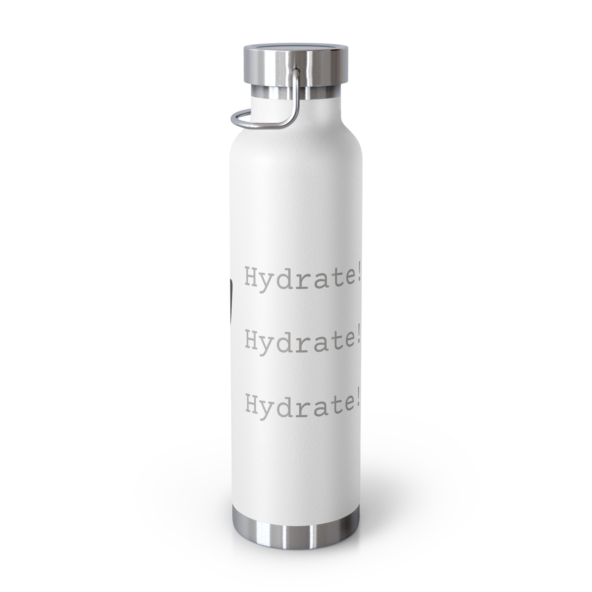 Water Bottle with Logo and Hydration Reminder, 22oz