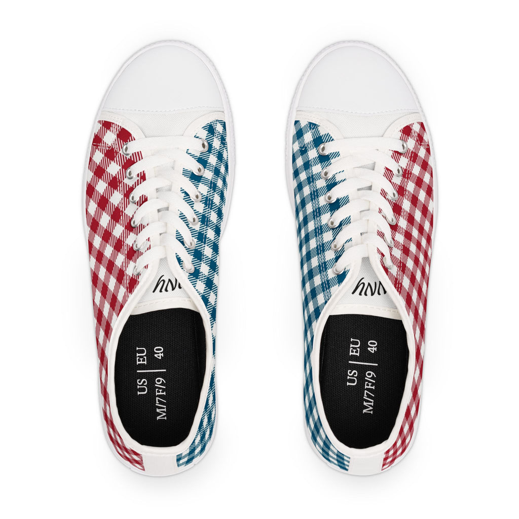 Women’s Stylish RB Tablecloth Low Top Sneakers