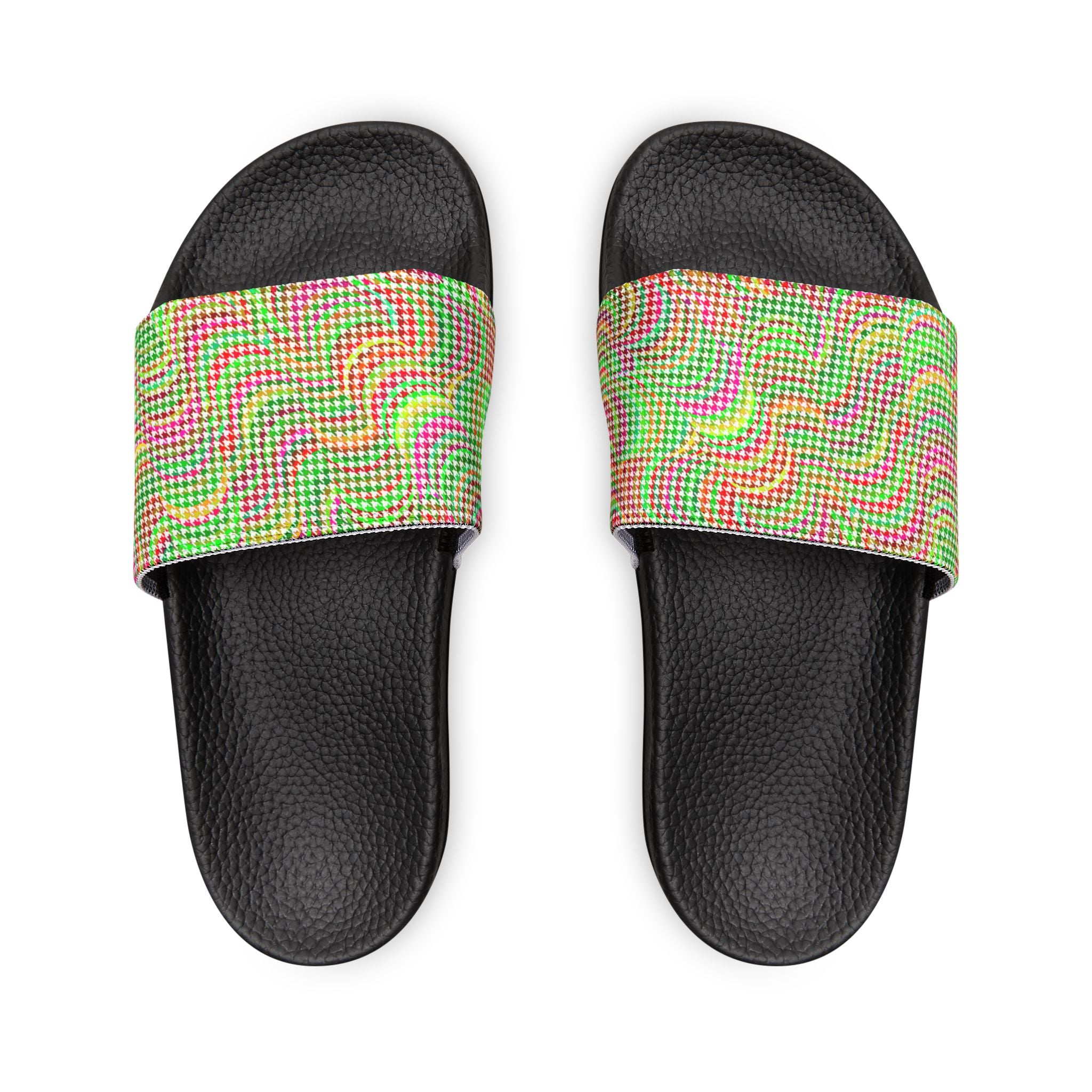 Men's Colorful Houndstooth Sandals/Slides