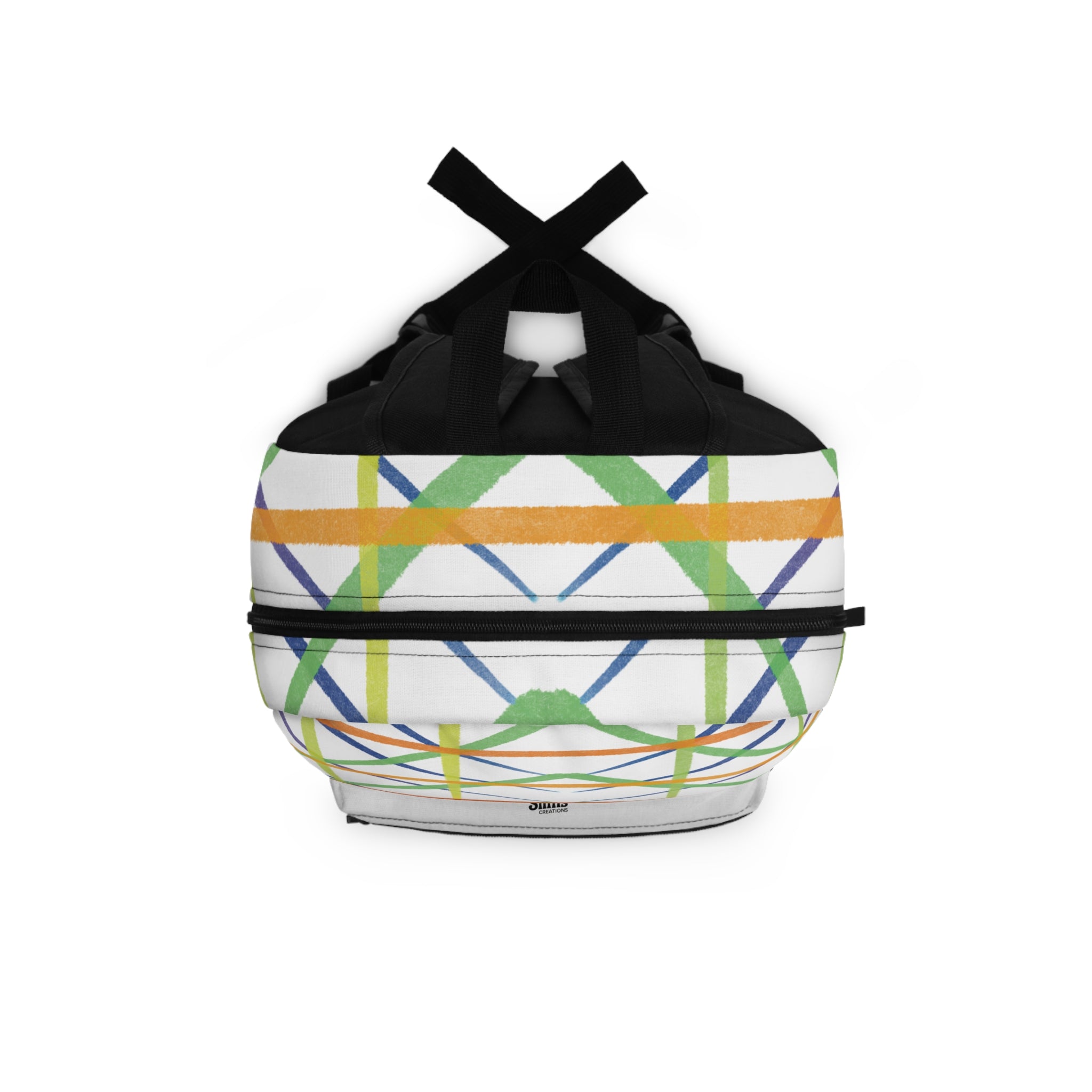 Colorful Geometric Backpack, Stylish School Bag, Vibrant Travel Companion, Unique Fashion Accessory, Gift for Students and Adventurers