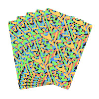 Poker Playing Cards with Colorful Patterns