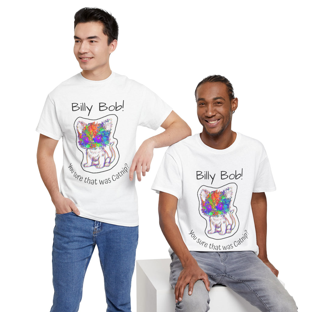 Wild Eyed Kitty Cat Unisex Heavy Cotton Tee