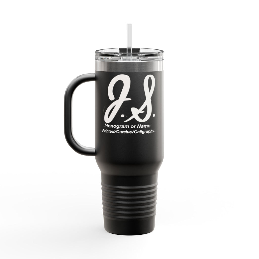 Monogrammed Insulated Travel Mug, 40oz - Custom Monogram Coffee Tumbler for Hot & Cold Drinks, Great Wedding Gift, Birthday Present, [...]