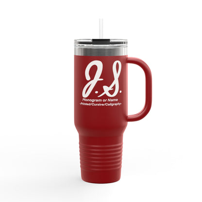 Monogrammed Insulated Travel Mug, 40oz