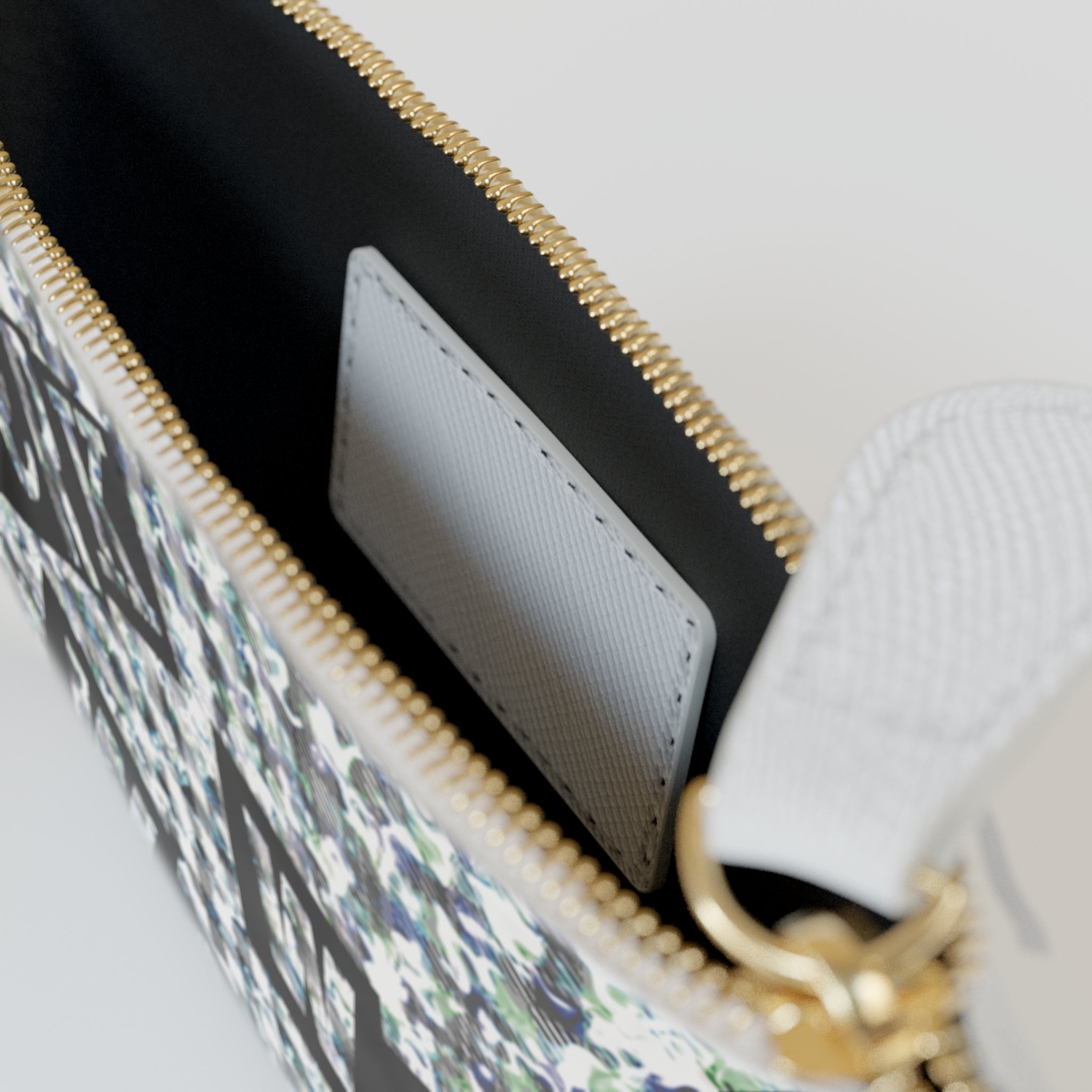 Mini Clutch Bag — 'Werk' Graphic Tweed Print Fashion Wristlet