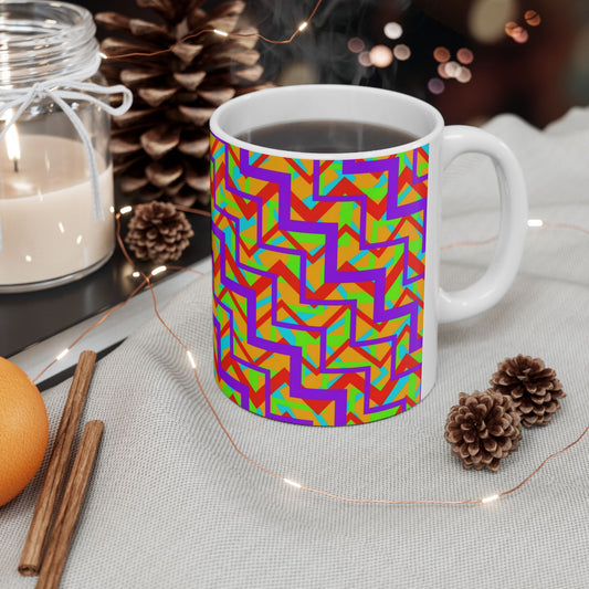 Colorfully Geometric Ceramic Mug