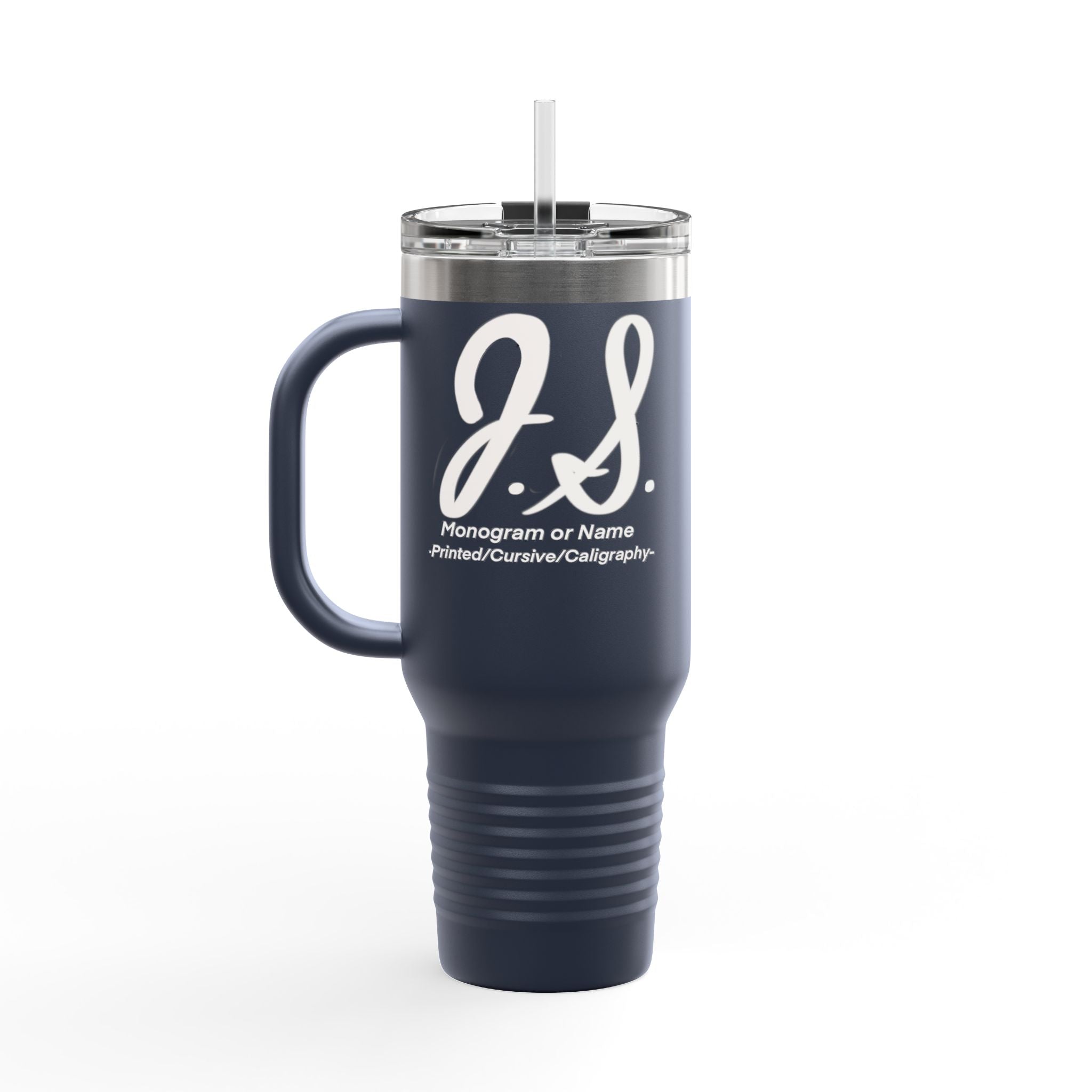 Monogrammed Insulated Travel Mug, 40oz - Custom Monogram Coffee Tumbler for Hot & Cold Drinks, Great Wedding Gift, Birthday Present, [...]
