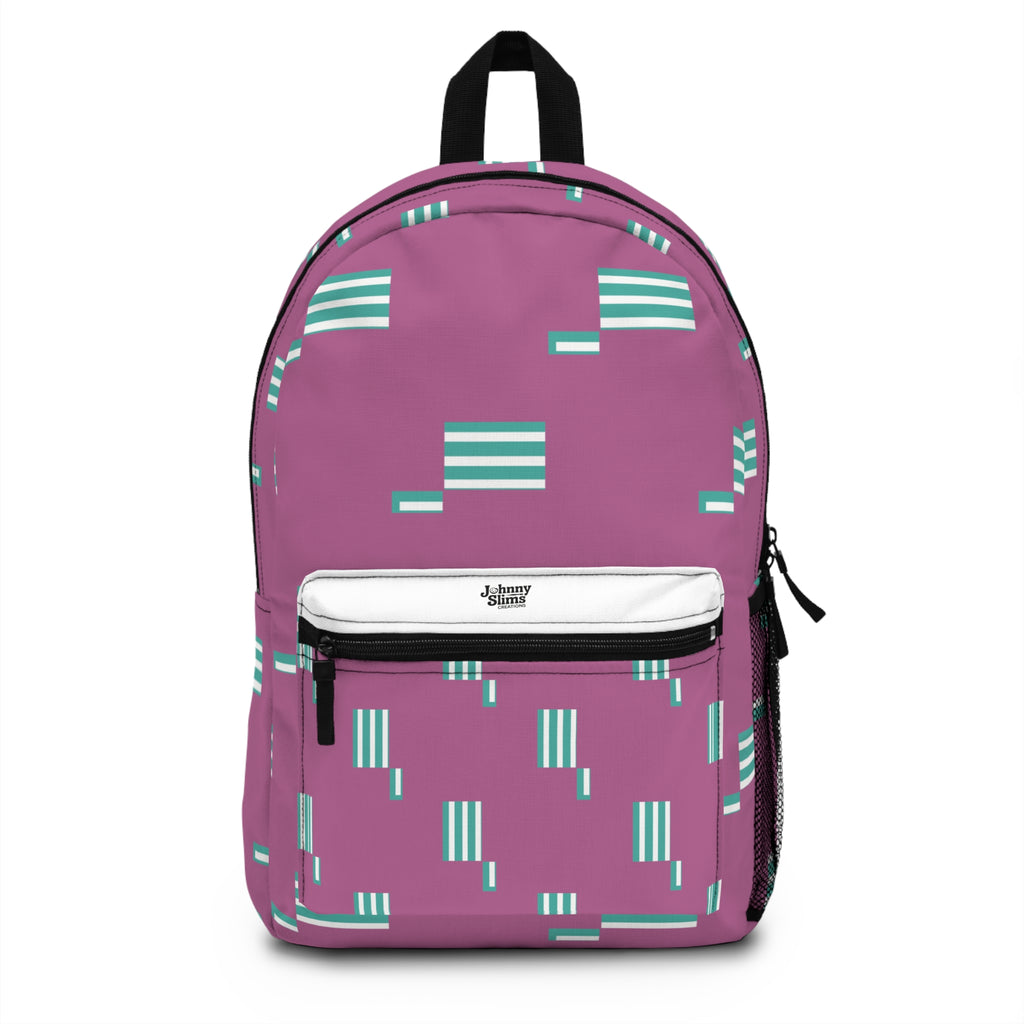 Trendy Geometric Backpack | Stylish School Bag, Casual Daypack, Unique Gift for Students, Travel Backpack, Fashion Accessory