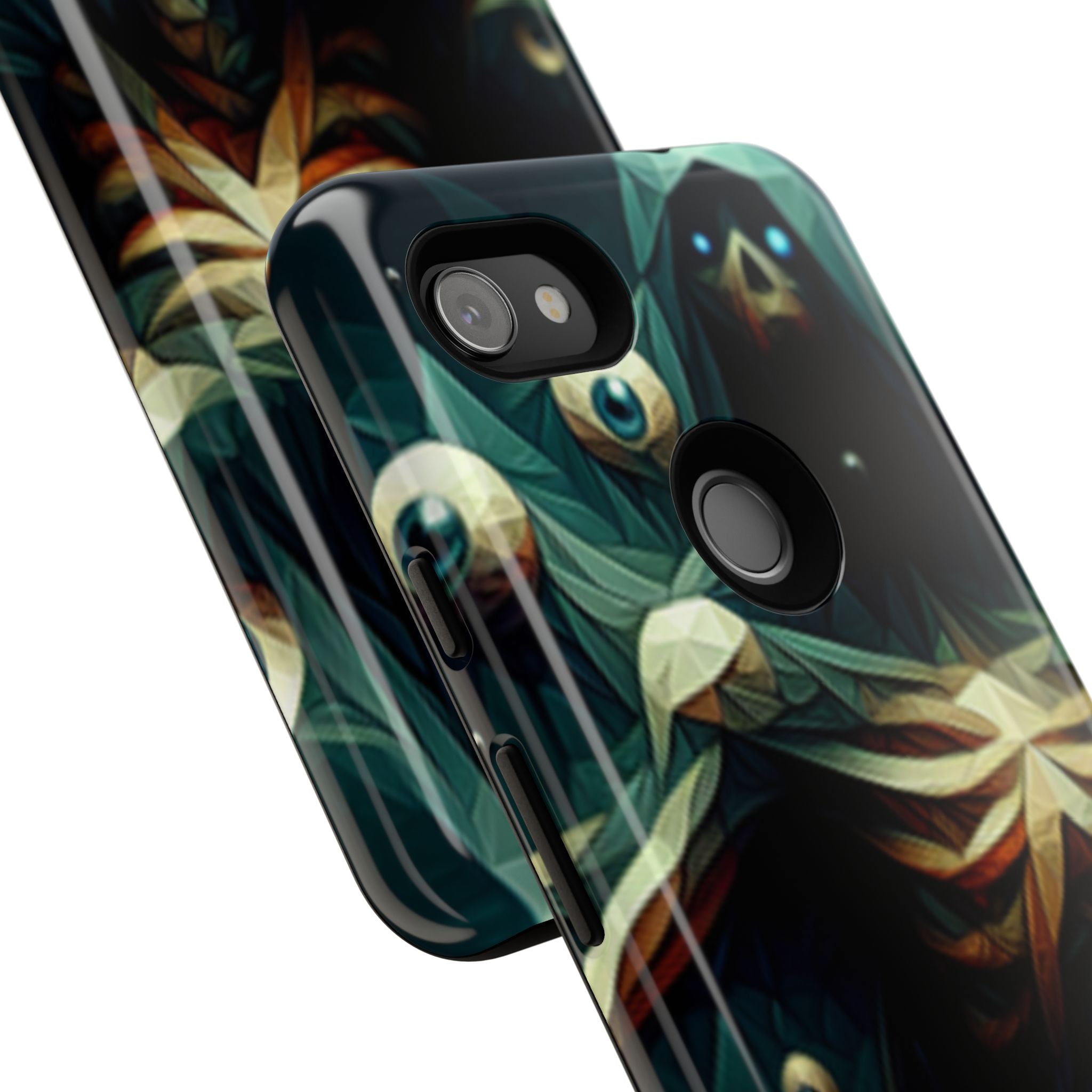 Dark Green Deathly Caped Skeleton iPhone/Pixel/Galaxy Cases