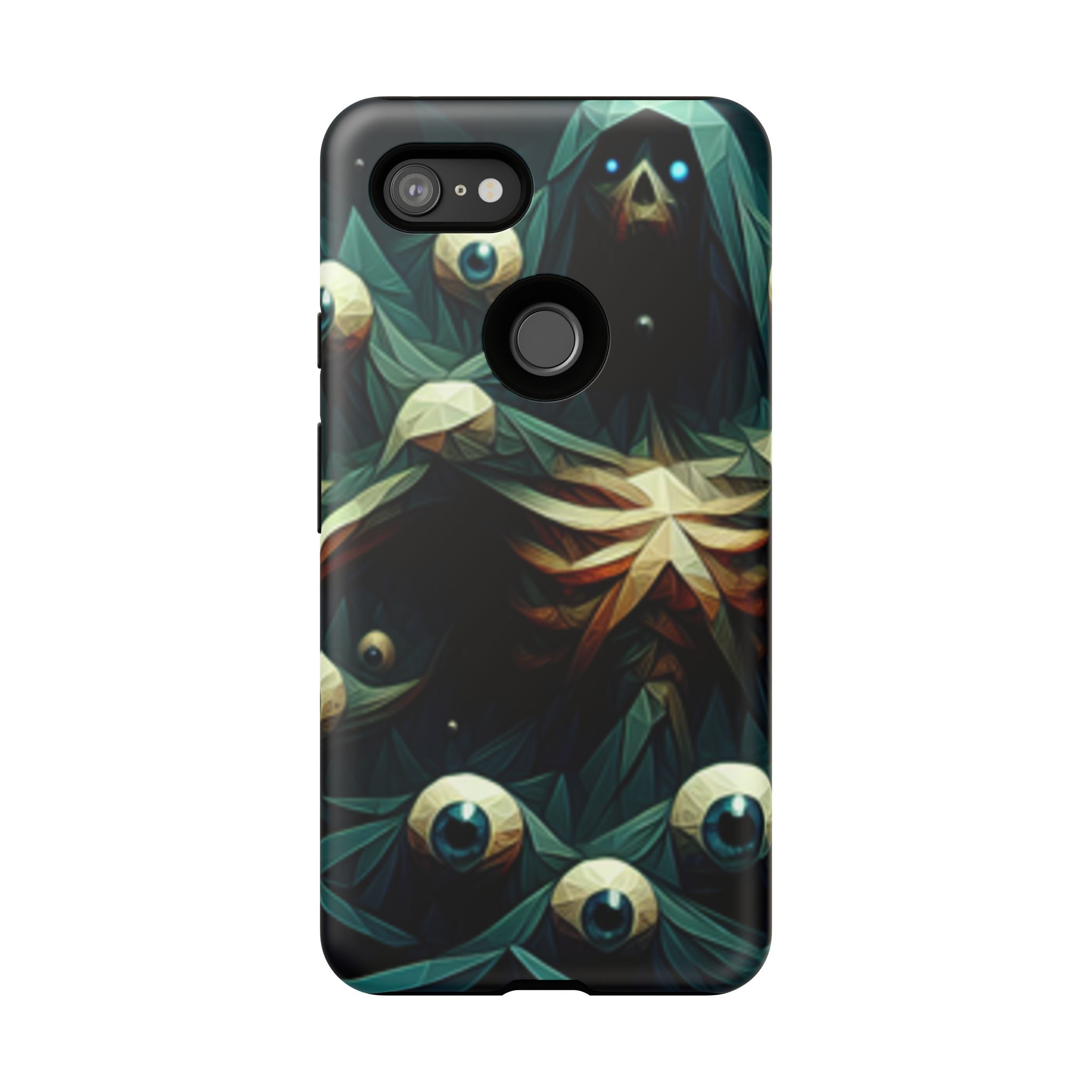 Dark Green Deathly Caped Skeleton iPhone/Pixel/Galaxy Cases
