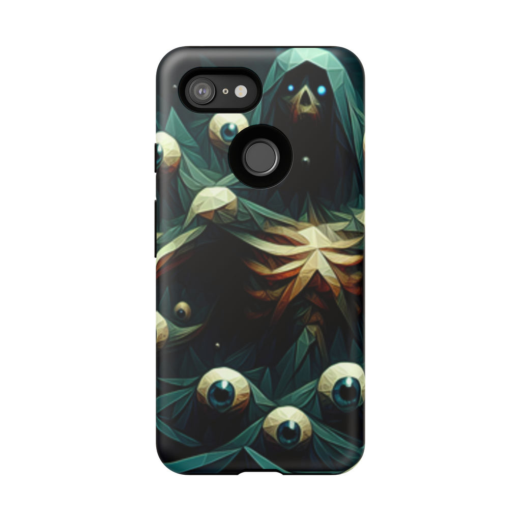 Dark Green Deathly Caped Skeleton iPhone/Pixel/Galaxy Cases