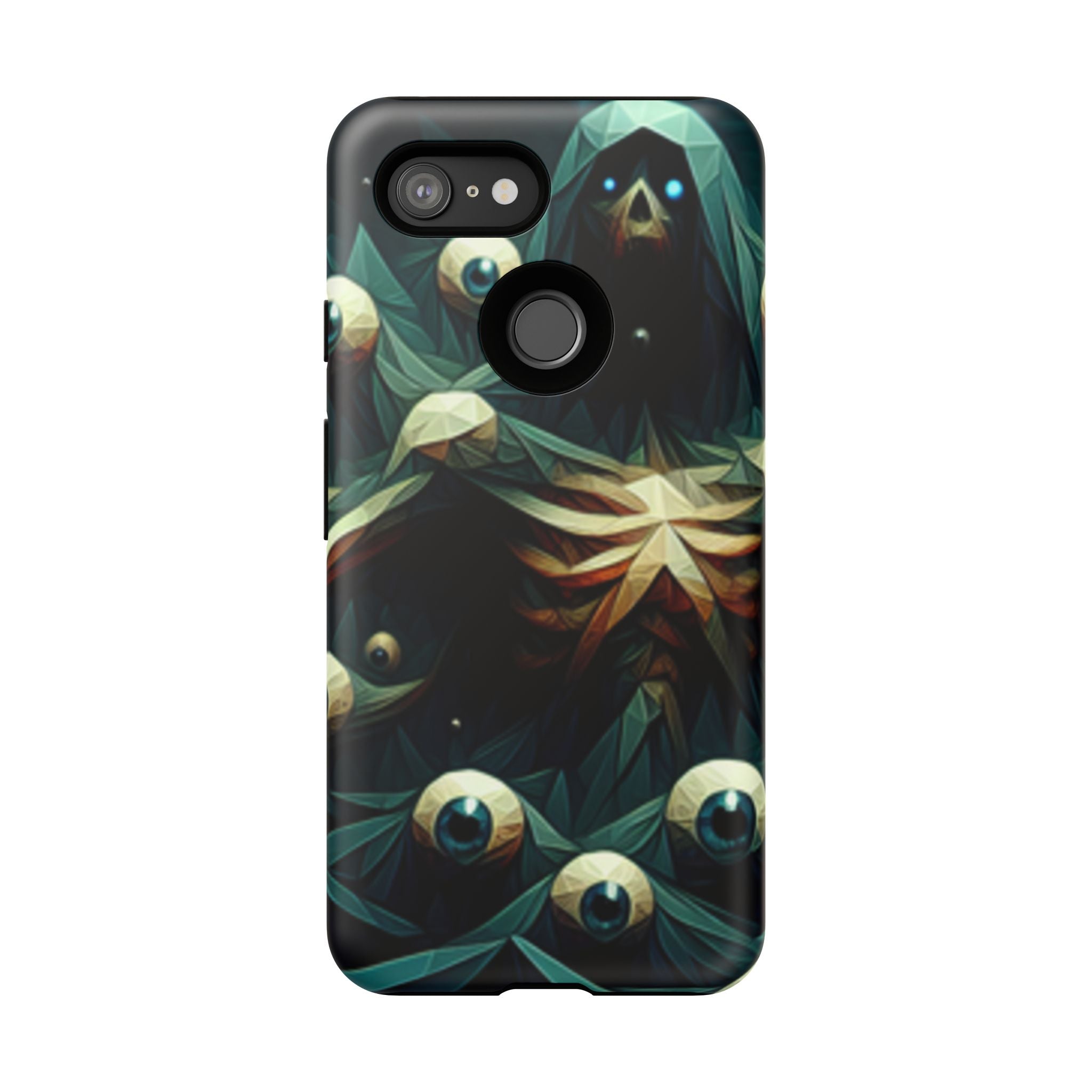 Dark Green Deathly Caped Skeleton iPhone/Pixel/Galaxy Cases