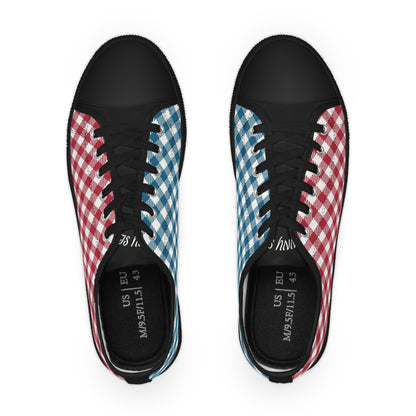 Men’s Stylish RB Tablecloth Low Top Sneakers