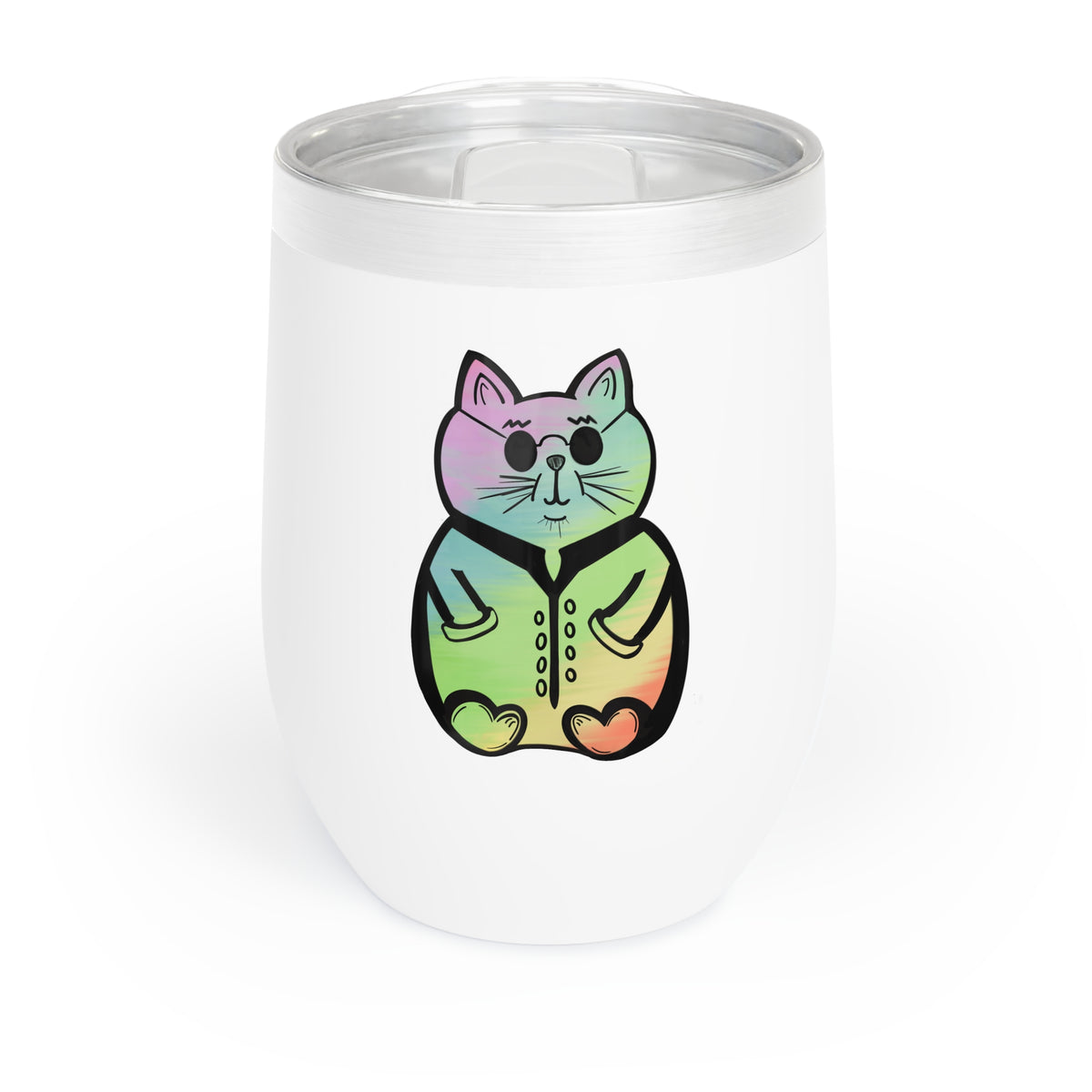 Just a Cat Wine Tumbler