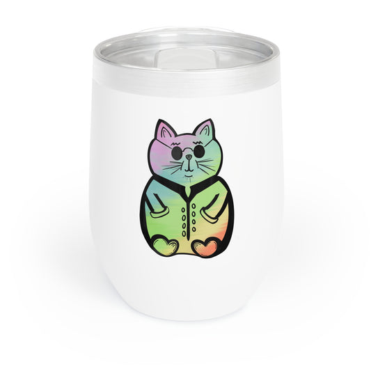 Just a Cat Wine Tumbler