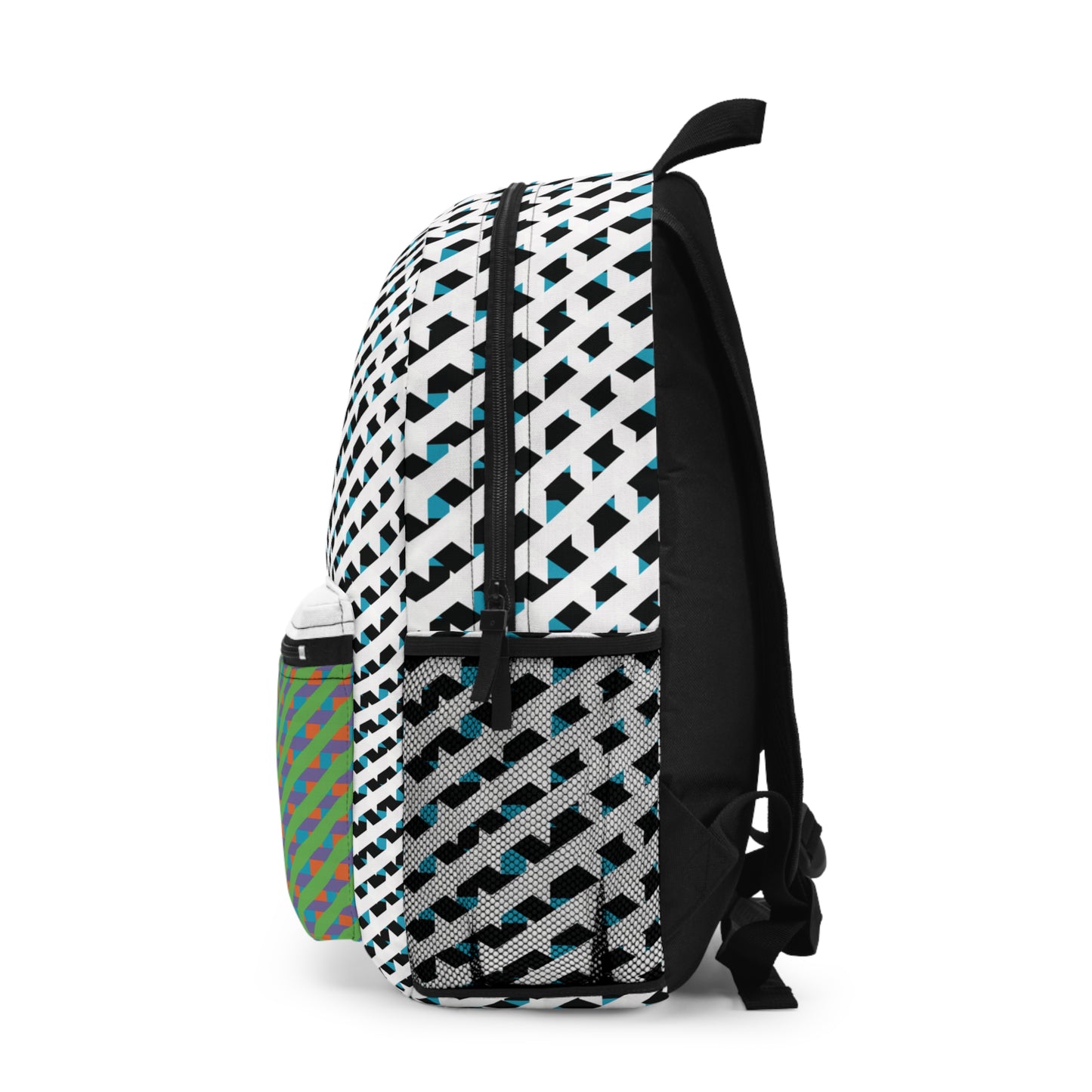 Chic Patterned Backpack Trendy Travel Bag