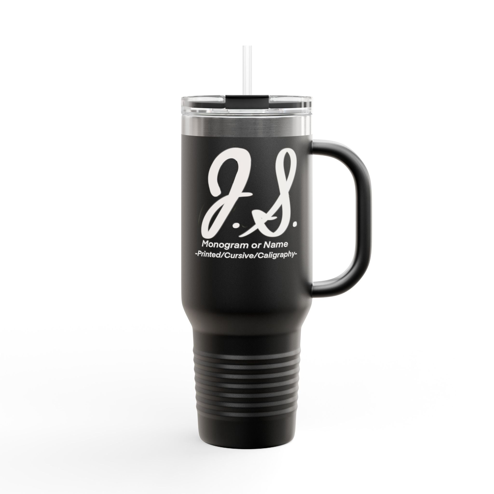 Monogrammed Insulated Travel Mug, 40oz - Custom Monogram Coffee Tumbler for Hot & Cold Drinks, Great Wedding Gift, Birthday Present, [...]