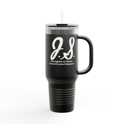 Monogrammed Insulated Travel Mug, 40oz