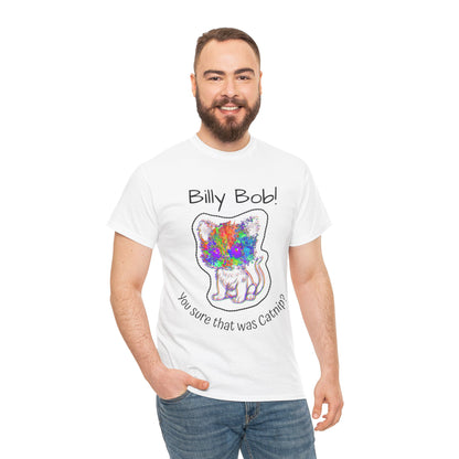 Wild Eyed Kitty Cat Unisex Heavy Cotton Tee