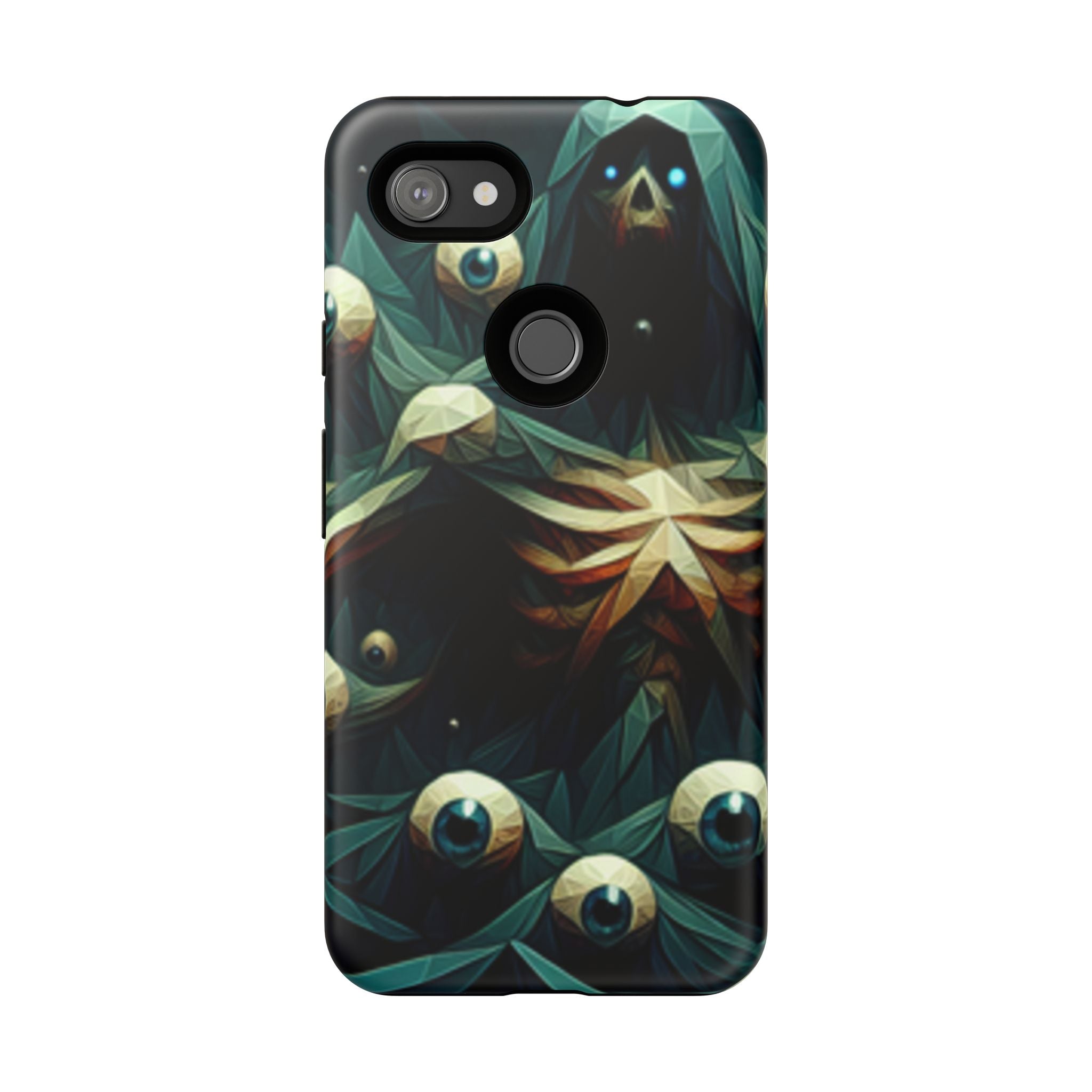 Dark Green Deathly Caped Skeleton iPhone/Pixel/Galaxy Cases