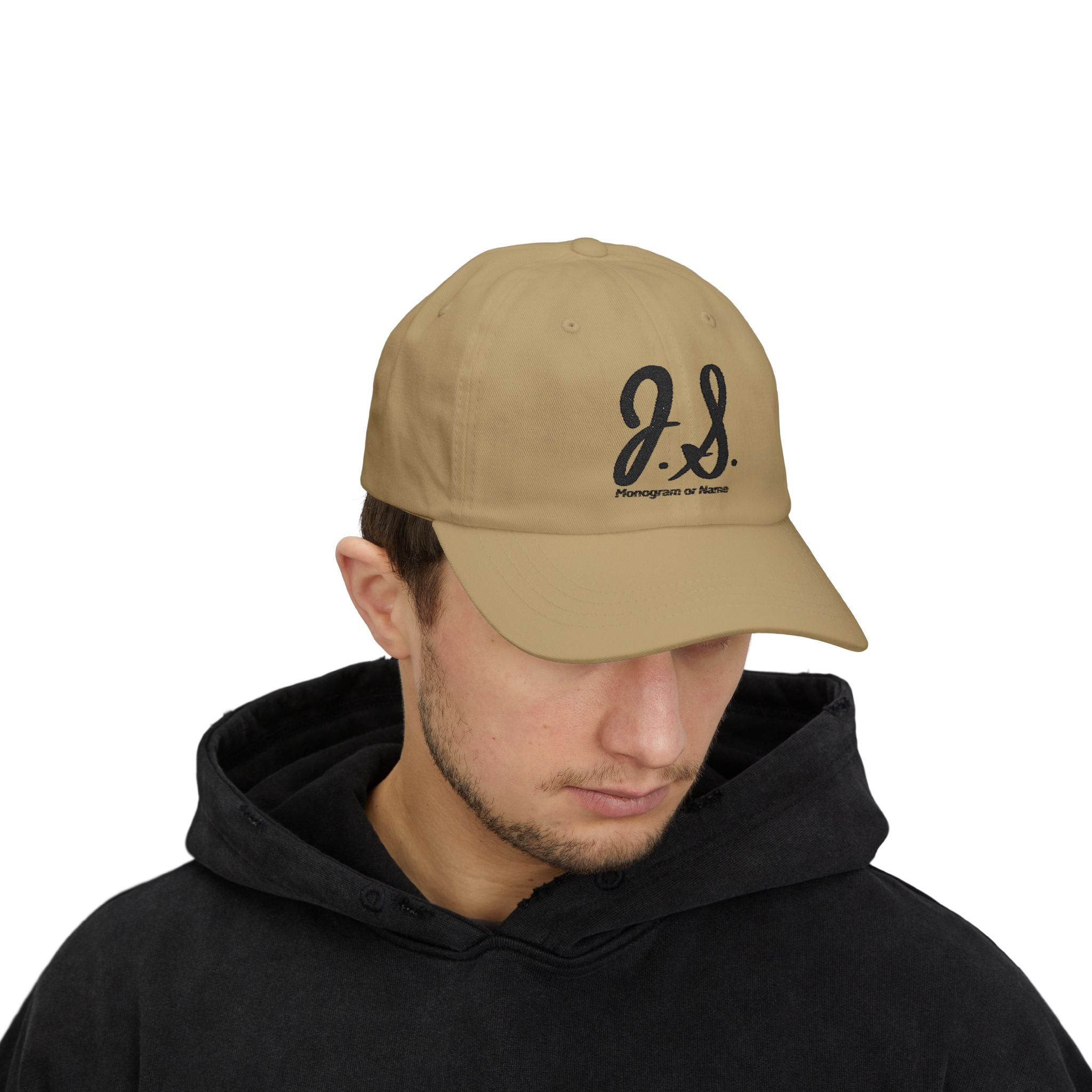 Monogrammed Classic Cap - Personalized Hat, Gift for Him, Custom Baseball Cap, Casual Sun Hat, Cool Dad Accessory